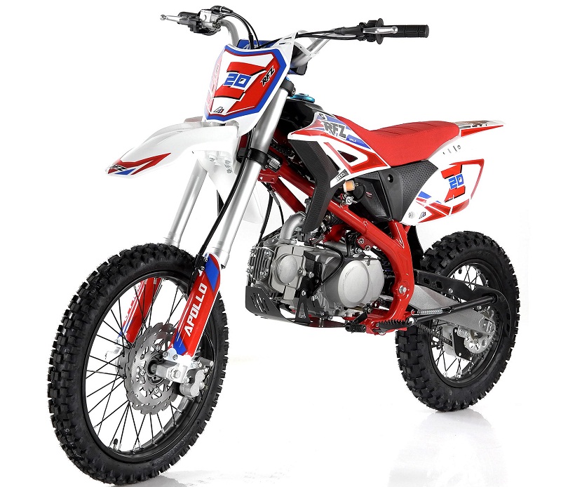 Apollo New Z20 125cc Dirt Bike, 4-Speed Manual - Arlingtonpowersports