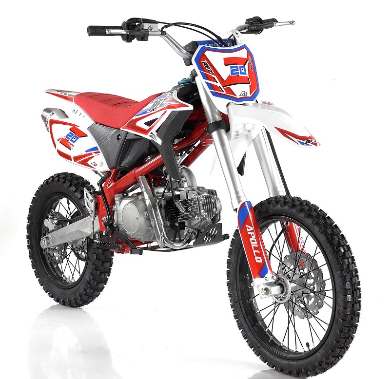 Apollo New Z20 125cc Dirt Bike, 4-Speed Manual - Arlingtonpowersports